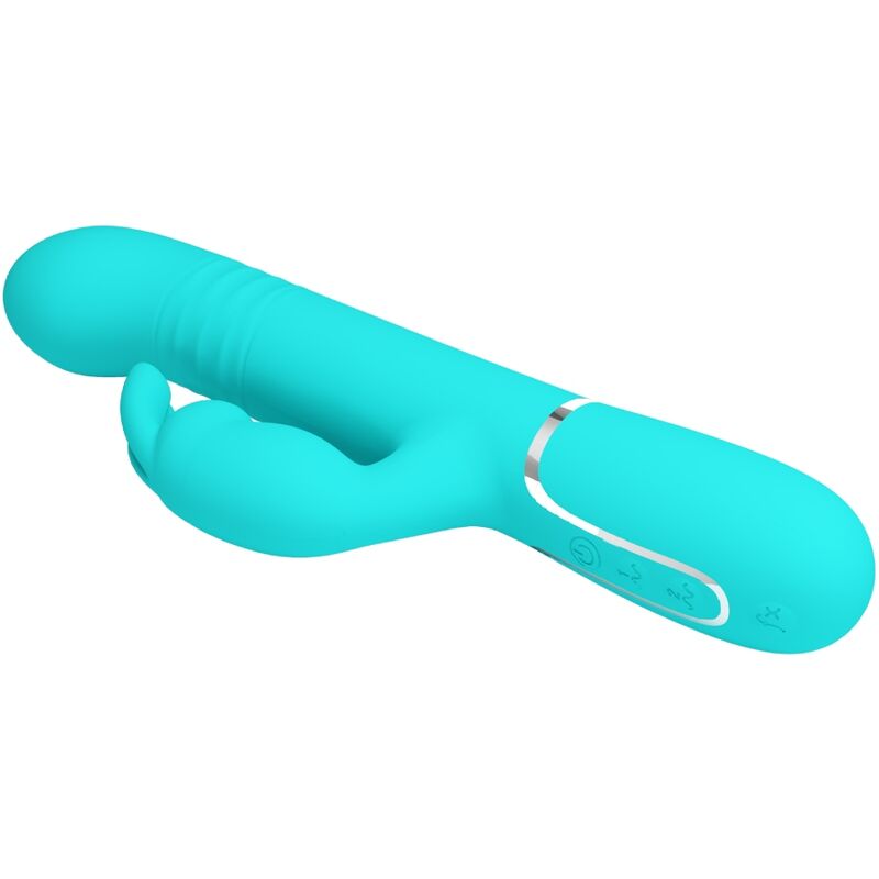 Intense Perle Vibratore Rabbit in Silicone Verde Acqua - immagine 6