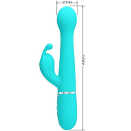 Intense Dejon Rabbit Vibratore Multifunzione Verde Acqua - immagine 7