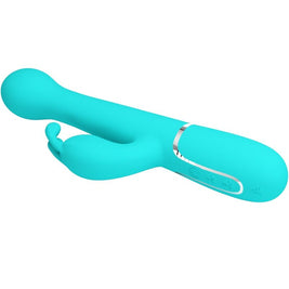 Intense Dejon Rabbit Vibratore Multifunzione Verde Acqua - immagine 3
