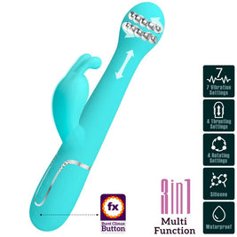 Intense Dejon Rabbit Vibratore Multifunzione Verde Acqua - immagine 10