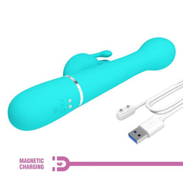 Intense Dejon Rabbit Vibratore Multifunzione Verde Acqua - immagine 9