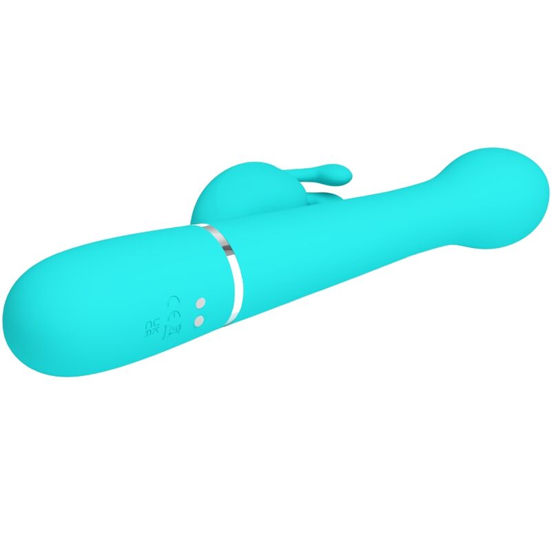 Intense Dejon Rabbit Vibratore Multifunzione Verde Acqua - immagine 4