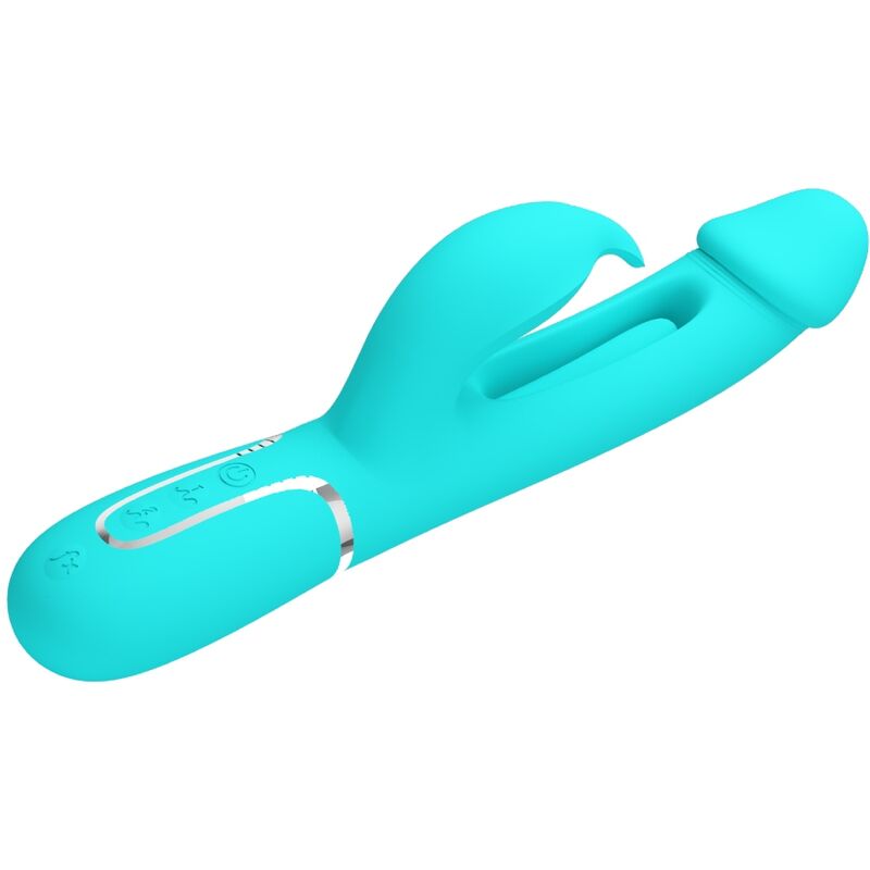 Intense Dejon Rabbit Vibratore Multifunzione in Verde Acqua - immagine 3