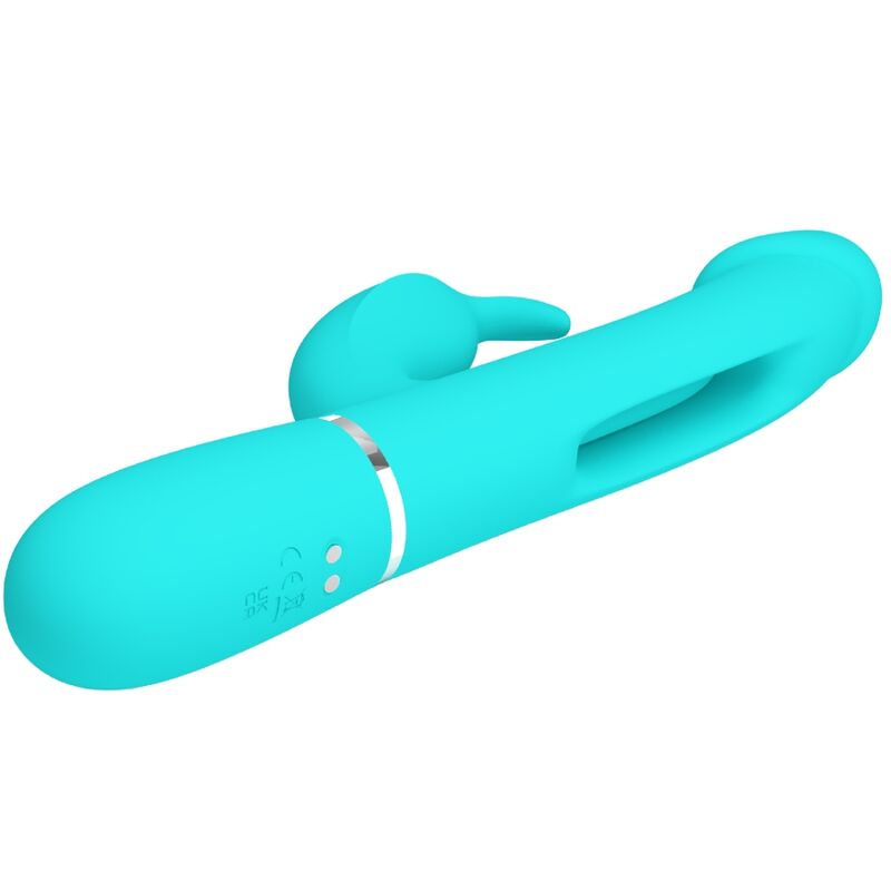 Intense Dejon Rabbit Vibratore Multifunzione in Verde Acqua - immagine 4