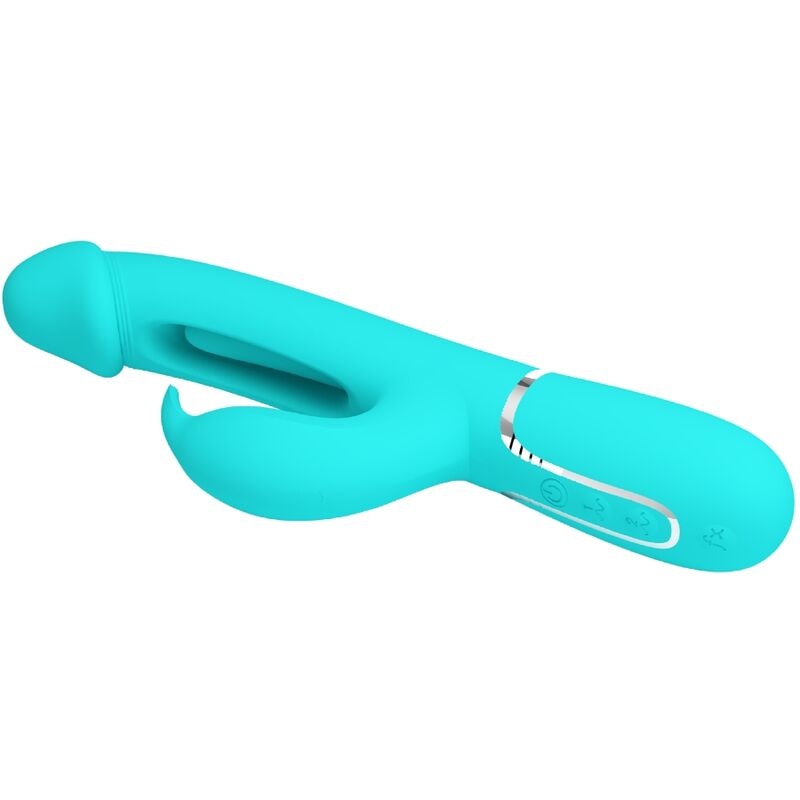 Intense Dejon Rabbit Vibratore Multifunzione in Verde Acqua - immagine 5