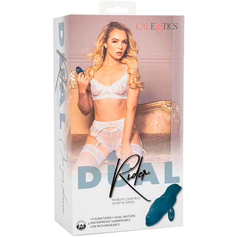 Calexotics - Rider Massaggiatore Doppio Motore Telecomando Blu