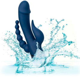 Calexotics - Vibratore Triplo Orgasmo Blu