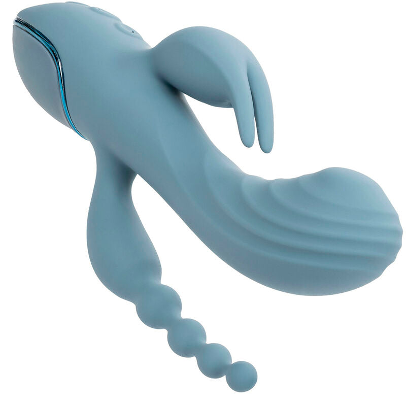 Calexotics Triple Ecstasy Vibratore Rabbit Grigio Premium - immagine 6
