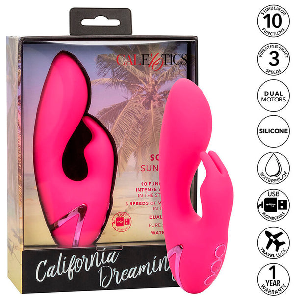 Calexotics Sunshine Rabbit Vibratore Dual-Stimulation Fucsia - immagine 2