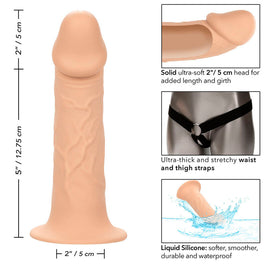 Calexotics - Performance Maxx Life-Like Extension Con Imbracatura Pelle Chiara