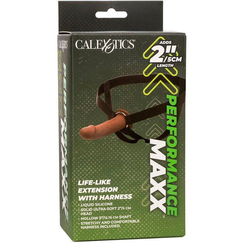 Calexotics - Performance Maxx Life-Like Extension Con Imbracatura Brown Skin