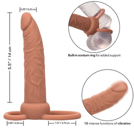 Calexotics - Performance Maxx Ricaricabile Dual Penetrator Brown Skin