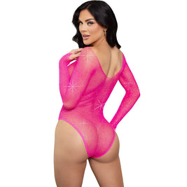 Leg Avenue - Corpo Rejilla Cristalizada Verde