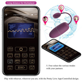 Pretty Love - Uovo Vibrante Ninfa Controllato Da App Lila