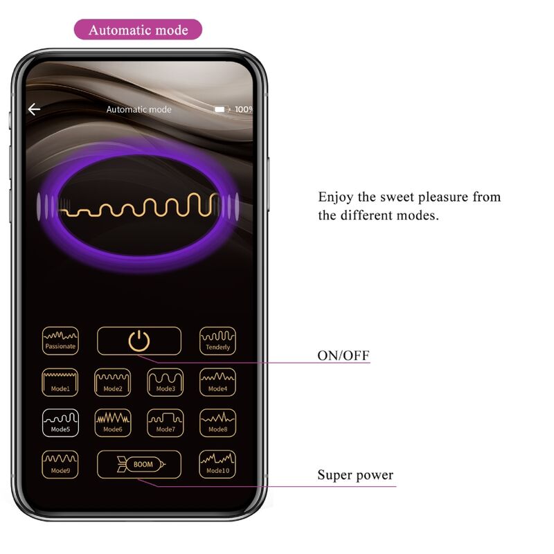 Pretty Love Nymph Vibratore Smart App Controllato Lila - immagine 14