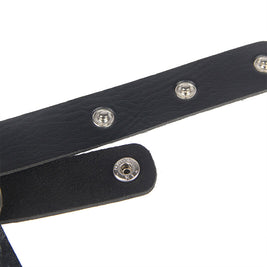 Subblime - Imbracatura Pettonaria In Pelle Con Catene Nera Taglia Unica