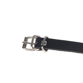 Subblime - Cintura Con Anello In Pelle Nera Taglia Unica