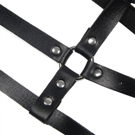 Subblime - Imbracatura Toracica Con Anelli In Pelle Nera Taglia Unica