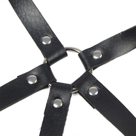 Subblime - Imbracatura Toracica Con Anelli In Pelle Nera Taglia Unica
