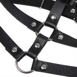 Subblime - Imbracatura Toracica Con Anelli In Pelle Nera Taglia Unica