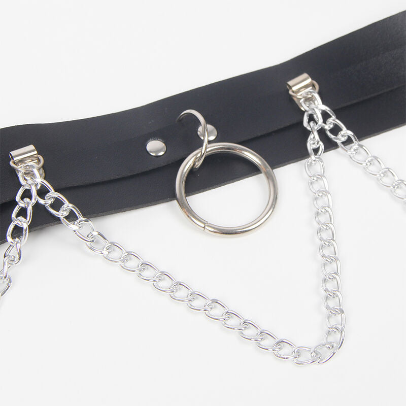 Subblime - Cintura E Giarrettiera Con Anelli E Coda Di Catena Taglia Unica