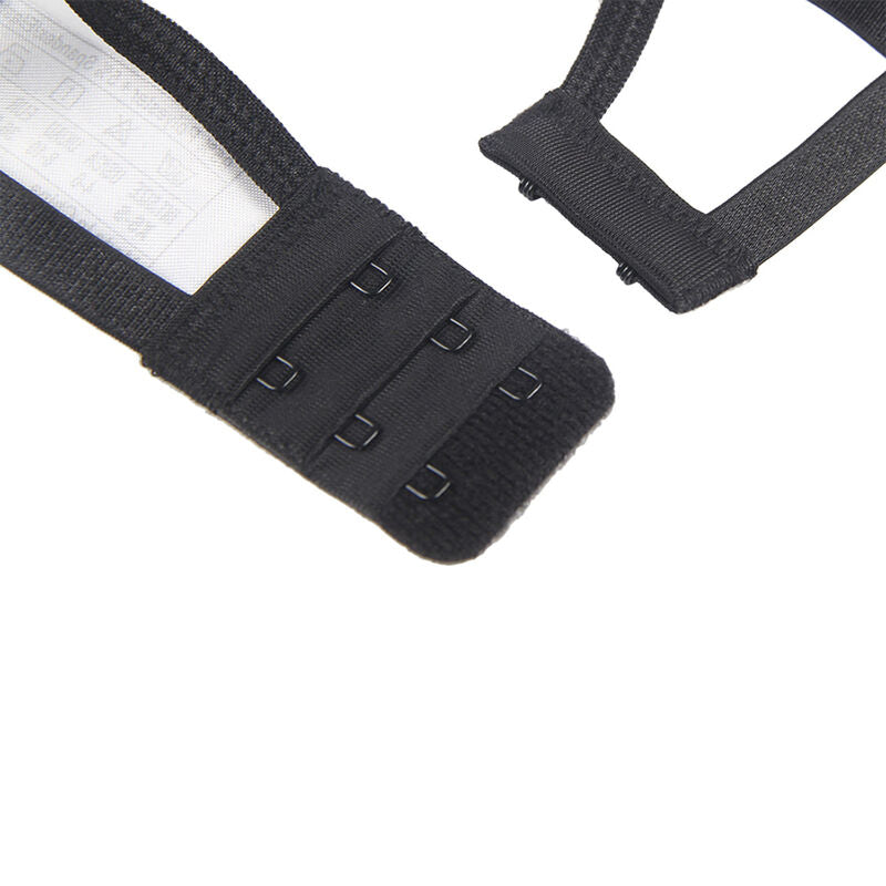 SUBBLIME - SET 3 PEZZI REGGISENO + PERIZOMA + GIARRETTIERA IN PIZZO NERO L/XL