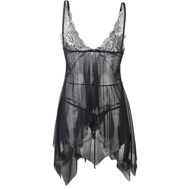 Subblime - Babydoll Tela Tul Pecho Encaje S/M