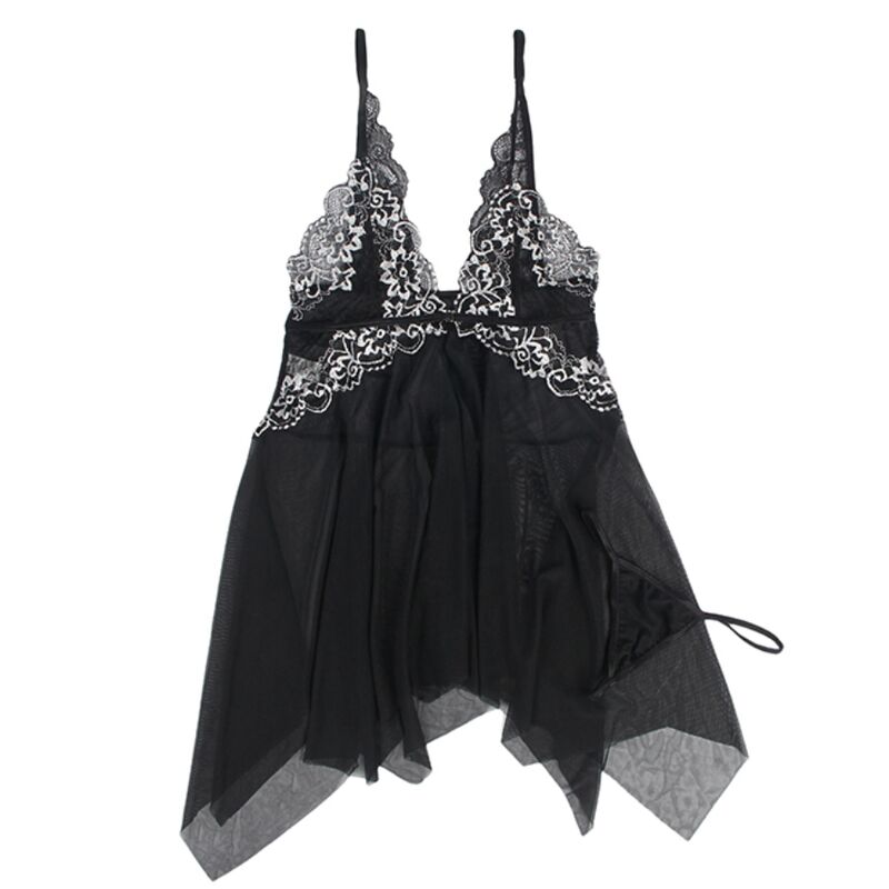 Subblime - Babydoll Tela Tul Pecho Encaje S/M