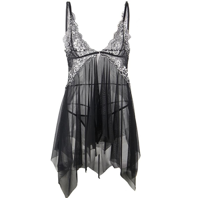 Subblime - Babydoll Tela Tul Pecho Encaje S/M