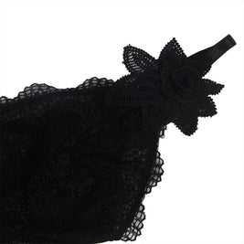 Subblime - Babydoll Tela De Tul Detalle Encaje Y Flor Negro S/M