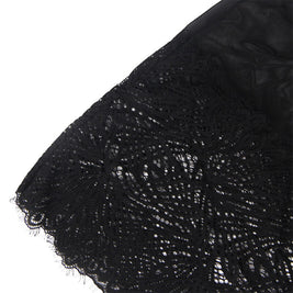 Subblime - Babydoll Con Tirantes Ajustables De Encaje Negro S/M