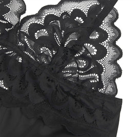 Subblime - Babydoll Con Estampado Floreale Pecho Negro S/M