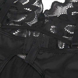Subblime - Babydoll Con Estampado Floreale Pecho Negro S/M
