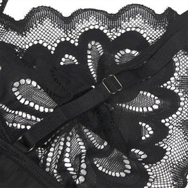 Subblime - Babydoll Con Estampado Floreale Pecho Negro S/M