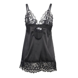 Subblime - Babydoll Con Estampado Floreale Pecho Negro S/M
