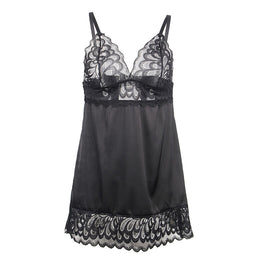 Subblime - Babydoll Con Estampado Floreale Pecho Negro S/M