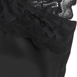 Subblime - Babydoll Con Estampado Floreale Pecho Negro S/M