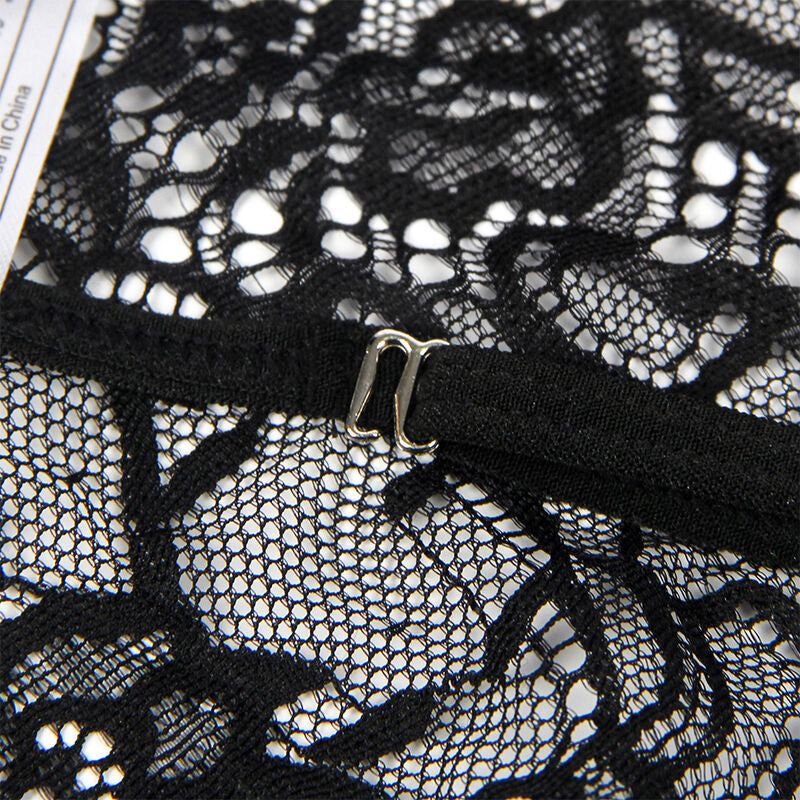 SUBBLIME - COSTUME POLIZIA CORPO IN PIZZO NERO L/XL