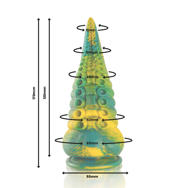 Epic - Dildo Tentacolo Verde Cetus Taglia Piccola