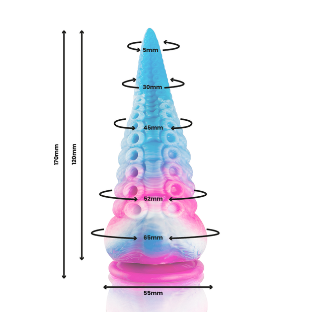 Epic - Dildo Tentacolo Blu Phorcys Piccole Dimensioni