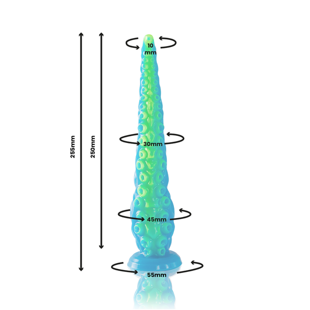 Epic - Dildo Scylla Fluorescente Con Tentacoli Sottili Di Piccole Dimensioni