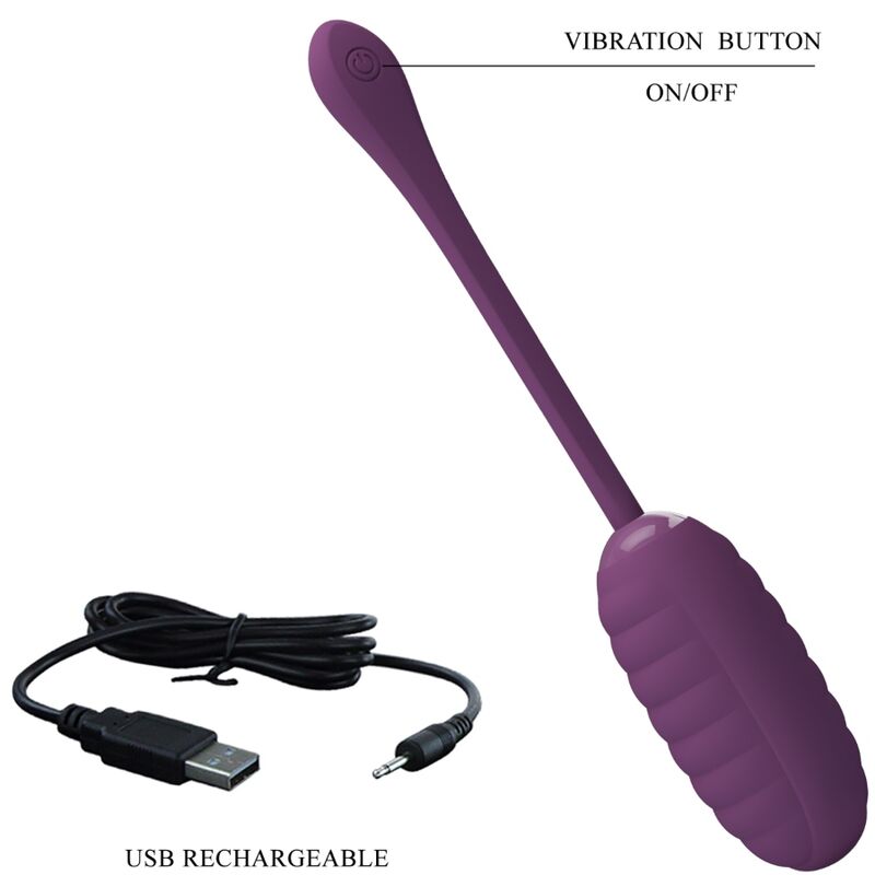 Pretty Love - Uovo Vibrante Ricaricabile Viola Casper