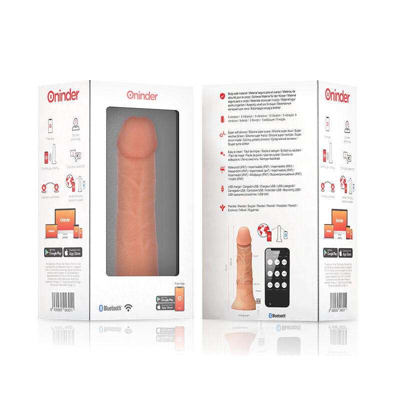 Oninder Bogotá Vibratore Premium con App 22cm Naturale - immagine 7