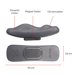 Oninder - Vibratore Ricaricabile Manila Panty 9 Velocità 9,6 Cm X 2,6 Cm - App Gratuita