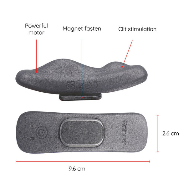 Oninder - Vibratore Ricaricabile Manila Panty 9 Velocità 9,6 Cm X 2,6 Cm - App Gratuita