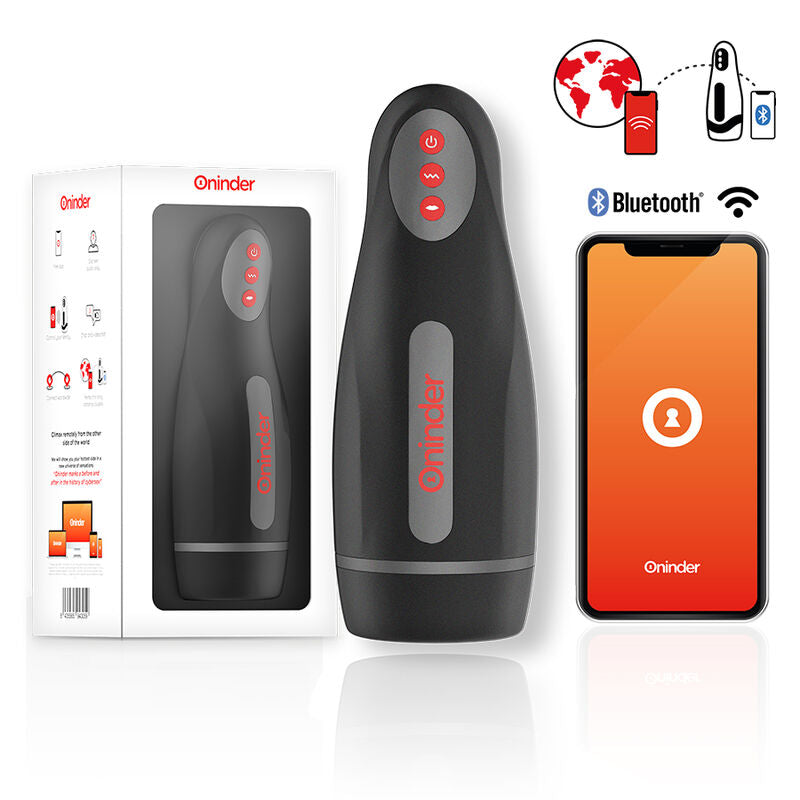 Oninder - Masturbatore Maschile Ricaricabile Seoul 10 Velocità - App Gratuita