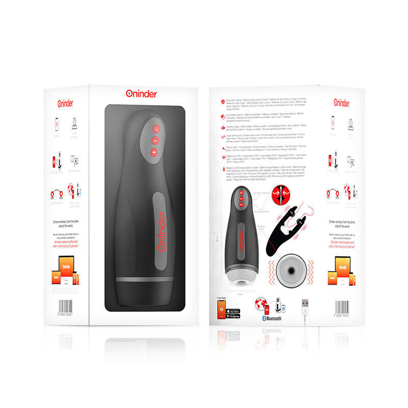 Oninder - Masturbatore Maschile Ricaricabile Seoul 10 Velocità - App Gratuita