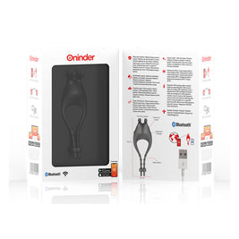 Oninder - Pampa Anello Vibratore Regolabile Ricaricabile Con Stimolatore Clitorideo 10 Velocità - App Gratuita