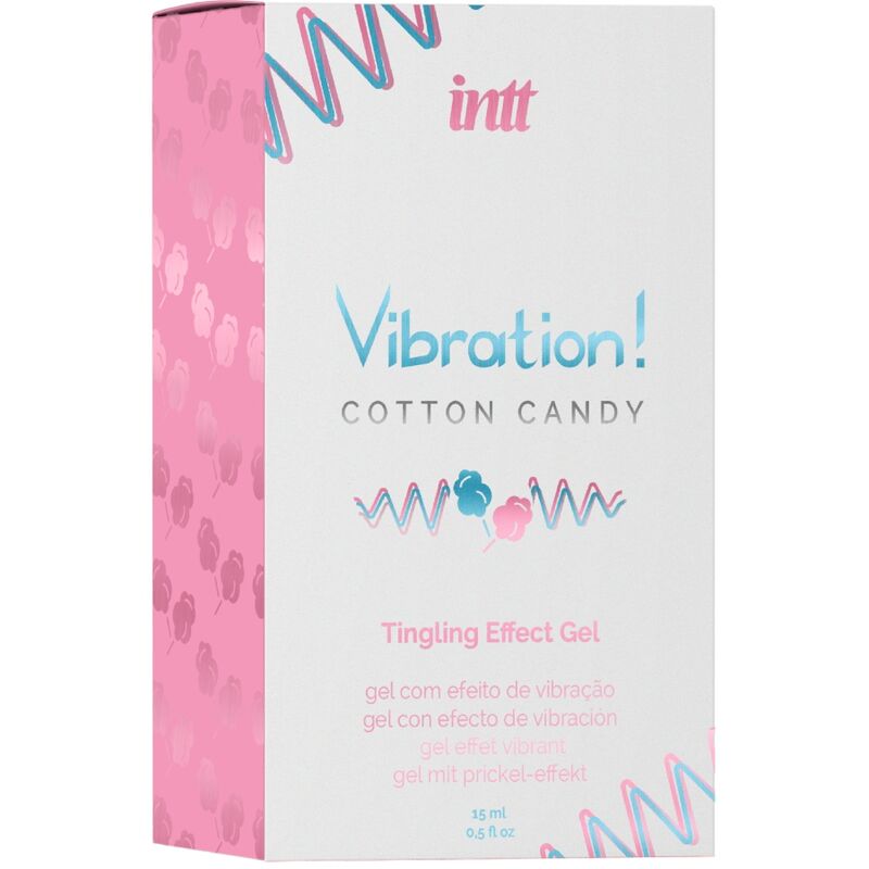 Intt - Gel Vibrante Liquido Stimolante Intimo Potente Zucchero Filato 15 Ml