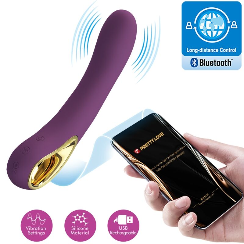 Pretty Love Ethan Vibratore Punto G Ricaricabile Viola Premium